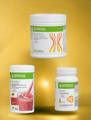 HERBALIFE F1 SHAKE MIX-STRAWBERRY,CINNAMON AND PP-200GM,(PACK OF 3) Protein Shake(750 g, STRAWBERRY, CINNAMON)