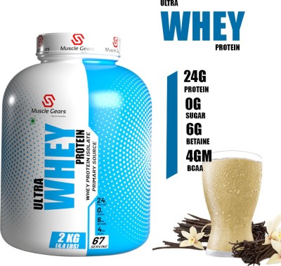Muscle Gears Ultra Whey Protein 4.4lbs Vanilla Whey Protein(2000 g, Vanilla)