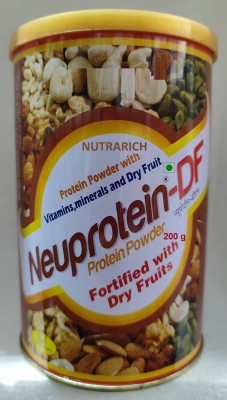 NUTRARICH Neuprotin-DF Dryfruit Protein Powder Vitamin B12 Nutrition Stamina Weight Muscle Protein Blends(200 g, Chocolate)