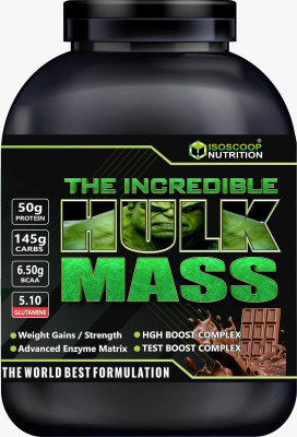 iso scoop nutrition HULK MASS Weight Gainers/Mass Gainers(1 kg, chocolate)