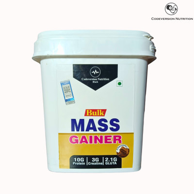 codeversion nutrition Bulk Mass Hard Core Gainer Rich Chocolate Weight Gainers/Mass Gainers(5 kg, Chocolate)
