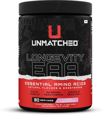 Unmatched LONGEVITY EAA 30SERVINGS EAA (Essential Amino Acids)(318 g, PINK LEMONADE)