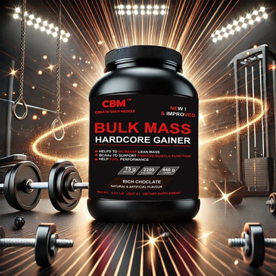 CBM Bulk Mass Hardcore New Improved Weight Gainers/Mass Gainers(3 kg, CHOCOLATE)