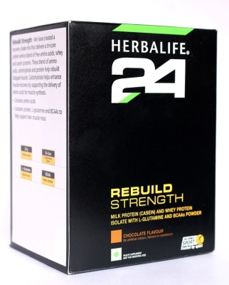 Herbalife H24 Rebuild Strength with Milk Protein (Casein) & Whey Protein Isolate Casein Protein(500 g, Chocolate)