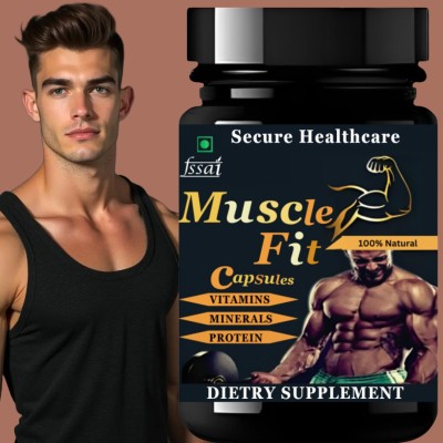 Secure Healthcare Muscle Fit New Improved Ayurvedic medicine,weight gain Weight Gainers/Mass Gainers(30 Capsules, No Flavored)