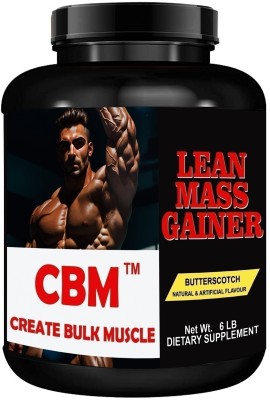 CBM LEAN MASS GAINER For Mucle Gain Weight Gainers/Mass Gainers(3 kg, BUTTERSCOTCH)