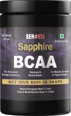 Serovis BCAA Muscle Repair Supplement For Men Women Pre Workout(300 g, Orange)