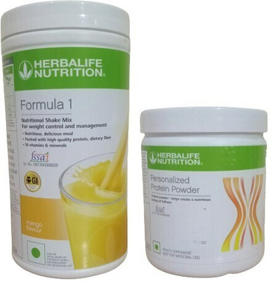 HERBALIFE Formula 1 Nutritional Shake Mango Cream Flavor With Protein Powder 200 Gram Plant-Based Protein(700 g, mango)