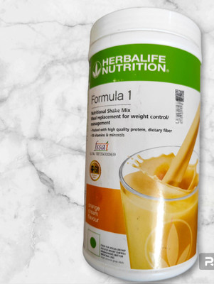 HERBALIFE Formula1 Shake -500gm-Orange Nutrition Bars(500 g, orange)