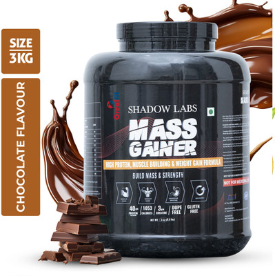 OREALFIT Shadow Labs Mass Gainer For Bulk Gaining Authentic Weight Gainers/Mass Gainers(3 kg, Chocolate)