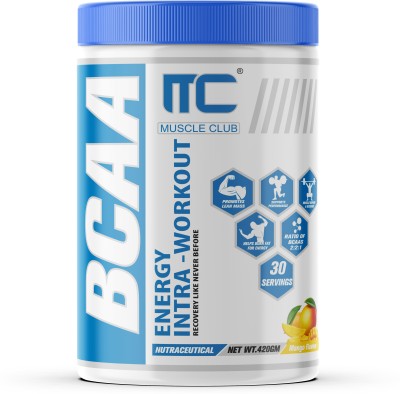 Muscle Club BCAA Powder - 5g BCAAs, Beta Alanine, L-Arginine, Taurine, Vitamin B BCAA(360 g, Mango)