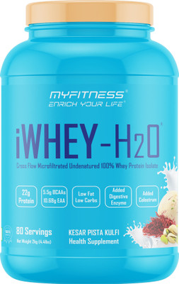 MYFITNESS iWhey H2O Kesar Pista Kulfi 2kg Whey Protein(2 kg, Kesar Pista Kulfi)