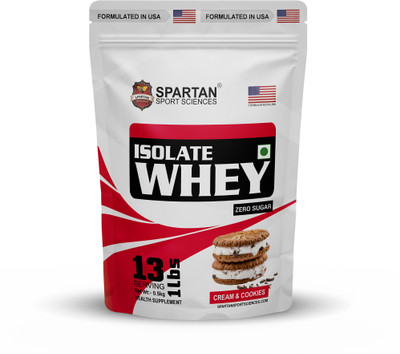 Spartan Sport Sciences Isolate Whey Protein(0.5 kg, Cream & Cookies)
