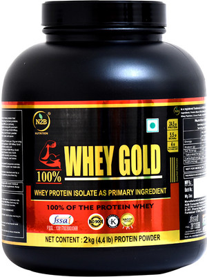N2B Whey Gold Protein Supplement Powder Weight Gainers/Mass Gainers(2 kg, Gourmet Chocolate)