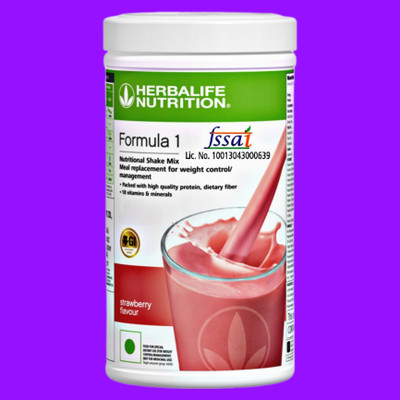 HERBALIFE 881Formula 1 Mix Strawberry Nutritional Shake, 500g (White) - Copy (4) Nutrition Bars(500 g, Vanilla)