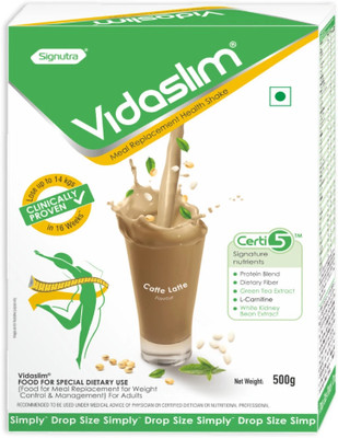 vidaslim Meal Replacement for Weight Management Protein Shake(500 g, Caffe Latte)