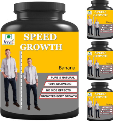 hindustan herbal SPEED GROWTH | 0.4 KG BANANA FLAVOR | PACK OF 4 Protein Blends(0.4 kg, BANANA)