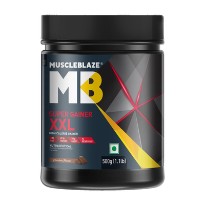MUSCLEBLAZE Super XXL Weight Gainers/Mass Gainers(500 g, Chocolate)