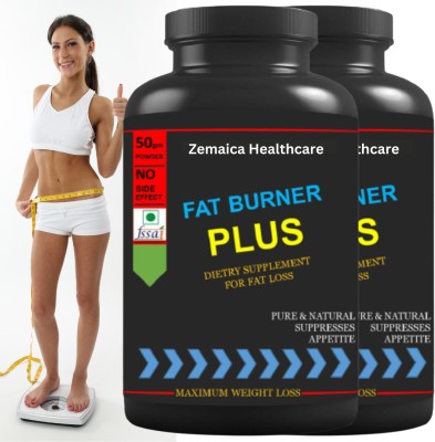 Zemaica Healthcare Fat Burner Plus | Body Weight Loss | Slimming | Weight Loss Capsule Plant-Based Protein(60 Capsules, unflavoured)