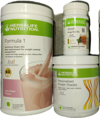 HERBALIFE Formula 1 Rose kheer + Protein Powder 200 G + Afresh - Tulsi Protein Shake(241 g, rose and Tulsi)