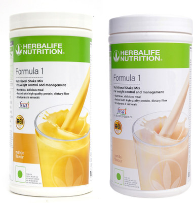 Herbalife Nutrition FORMULA 1 MANGO & VANILLA 2 PIECES Protein Shake(200 g, MANGO, VANILLA)