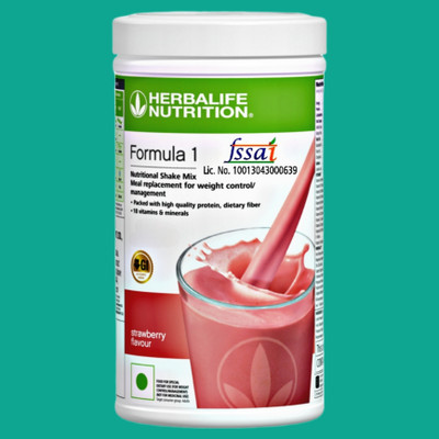 Herbalife Nutrition 880Formula 1 Mix Strawberry Nutritional Shake, 500g (White) Nutrition Bars(500 g, Vanilla)