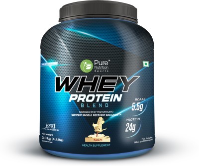 Pure Nutrition Whey Protein Blend of Isolate & Concentrate For Muscle Recovery & Body Building Protein Blends(2 kg, Kulfi)