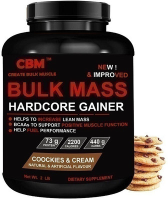 CBM Bulk Mass Hard Core Gainer Coockies & Cream Whey Protein(950 g, Cookies & Cream Flavor)