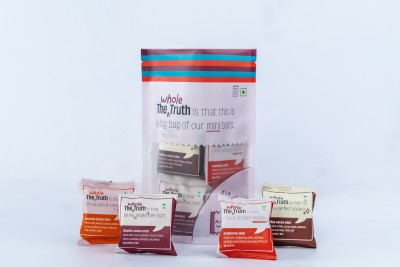 The Whole Truth Mini Protein Bars All-In-One Pack of 8 | No Added Sugar, No preservatives Protein Bars(216 g, Assorted Flavors)