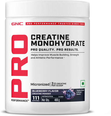 GNC Pro Performance Creatine Monohydrate Creatine(0.4 kg, Blueberry)