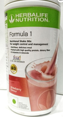 Herbalife Nutrition Formula 1 Shake Mix Strawbarry Flavor 500g Protein Blends(500 g, Strowbarry)