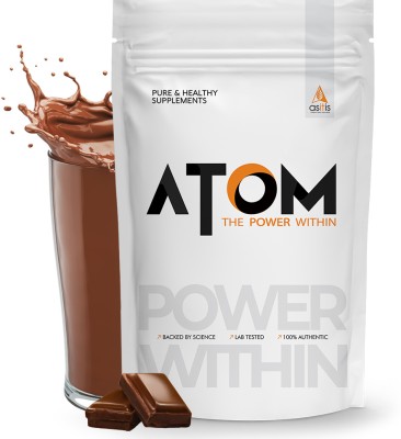 AS-IT-IS Nutrition ATOM Nitro Whey 33g Protein, 3g Creatine, 7.4g BCAA 2Kg, Double Rich Chocolate Protein Shake(2000 g, Double Rich Chocolate)