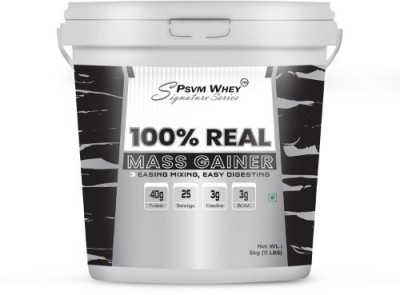 psvm whey REAL MASS GAINER 5KG Weight Gainers/Mass Gainers(5 kg, Irish Chocolate)