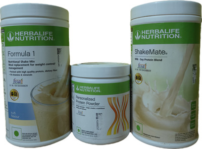 Herbalife Nutrition WEIGHT LOSS COMBO FORMULA 1 KULFI SHAKE SHAKEMATE PROTEIN POWDER 200GM Protein Shake(3 g, kulfi shake, ppp200gm, shakemate)