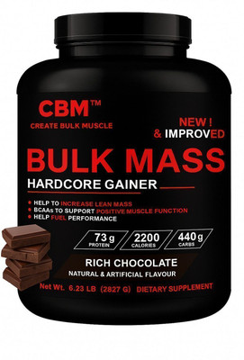 CREATE BULK MUSCLE WG BULK MASS 6LB WEIGHT GAIN Weight Gainers/Mass Gainers(2827 g, Chocolate)