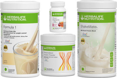 Herbalife Nutrition Shake Vanilla Afresh Kasmiri Protein 200g Shakemate Protein Shake(1350 g, Vanilla Kasmiri kahwa)