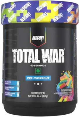Redcon Total War Pre Workout - 60 Servings Pre Workout(420 g, Rainbow Candy)