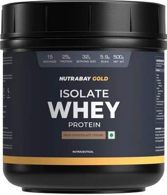 Nutrabay Gold Isolate Whey Protein(500 g, Rich Chocolate Creme)