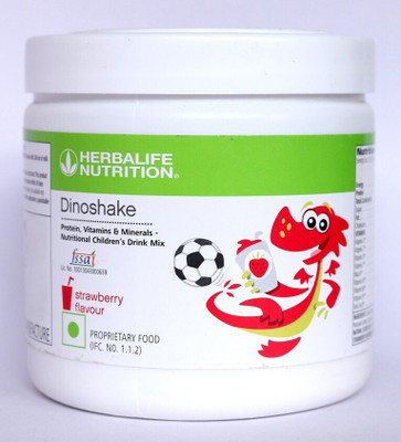 Herbalife Nutrition Dinoshake Kids Drink Strawberry Flavor Plant-Based Protein(200 g, Strawberry)