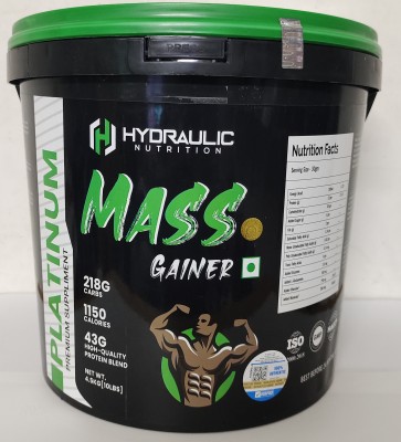 Hydraulic Nutrition Mass Gainer For Real MuscleGain With High Calories 1016(Belgian Chocolate 10Lbs) Weight Gainers/Mass Gainers(4.5 kg, Belgian Chocolate)