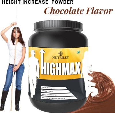 NUTRILEY Highmax Height Increase Powder Height Increase Powder Chocolate Flavor Weight Gainers/Mass Gainers(1 kg, Chocolate)