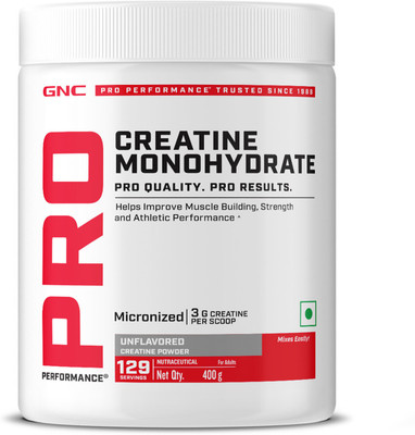 GNC Pro Performance Creatine Monohydrate Creatine(400 g, Unflavoured)