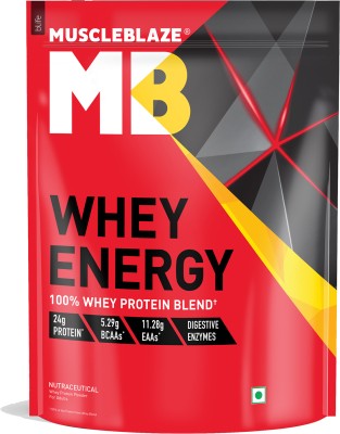 MUSCLEBLAZE Energy with Multivitamins Blend Whey Protein(2 kg, Chocolate)