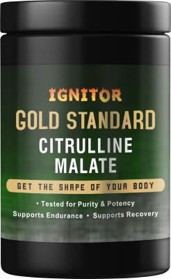 IGNITOR Gold Standard Citrulline Malate | helps improve blood flow and muscle growth. EAA (Essential Amino Acids)(300 g, Natural)