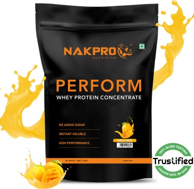 Nakpro PERFORM Whey Protein Supplement Powder Whey Protein(500 g, Mango)