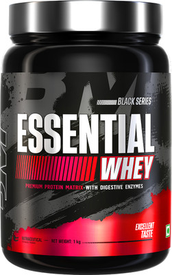 BIGMUSCLES NUTRITION Essential Whey Protein Powder with Digestive Enzymes | 3rd Party Lab Tested Whey Protein(1 kg, Swiss Chocolate)