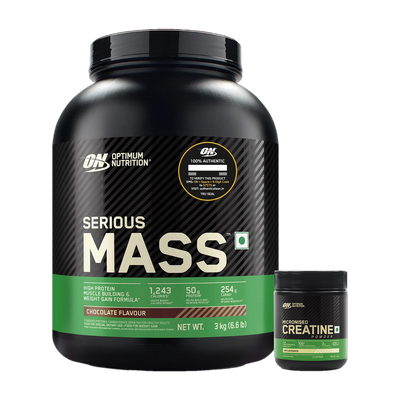 Optimum Nutrition (ON) Serious Weight Gainers/Mass Gainers(3100 g, Chocolate)