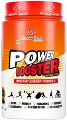 Muscle Gears Power Booster Energy Drink (ISO Certified, Heavy Workout power booster). Energy Bars(1 kg, Orange, Lemon, Guava)