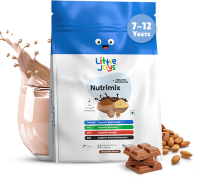 Little Joys Nutrimix for Kids 7-12 years |Chocolate Flavour| Supports Weight & Height Gain(700 g)