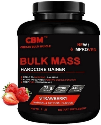 CBM Bulk Mass Hard Core Gainer Strawberry Weight Gainers/Mass Gainers(950 g, STRAWBERRY)